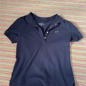 Vineyard Vines Women's Navy Button Down Shirt